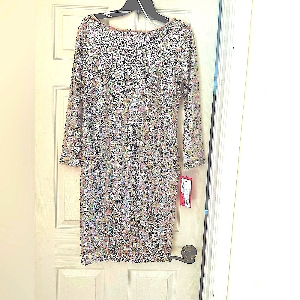 Maggy London sequin dress size 12 NWT